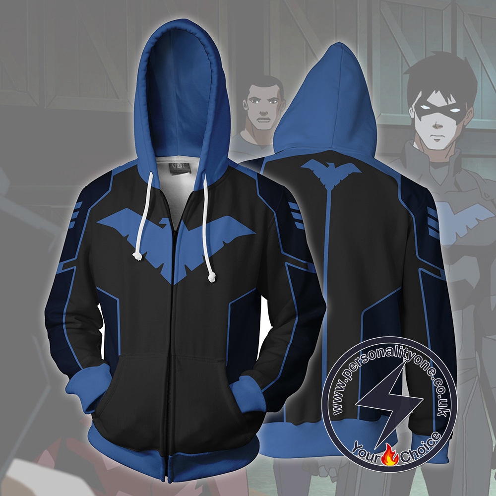 Nightwing Hoodie - Blue Jacket – PersonalityOne : Anime custom Hoodies